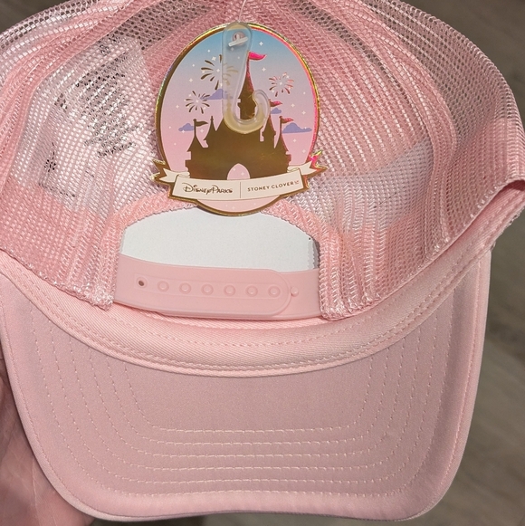 Disney World Pink Trucker Hat Glitter Castle Minnie Mouse Stoney Clover Lane - Picture 3 of 4